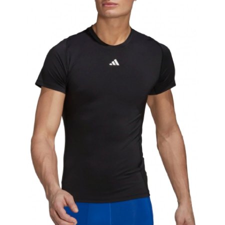 تيشيرت اديداس تراينيغ تيك فيت للرجال لون أسود- adidas Mens'Training Techfit Training Tee - Black